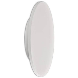 Plafoniera Led, Applique 38 Cm Rotonda 30w, 3000k, 2400lm, Bianco Opaco en oferta