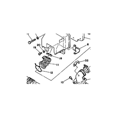 32N-14.495-00 collare - CV 80 85-87 - Yamaha