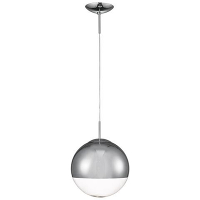 Lampadario Globo Medio 1 Luce Specchiato