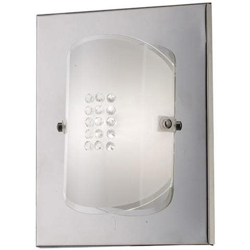 Applique Filo Muro Switched 1 Luce Cromo Lucido, Vetro, Cristallo en oferta