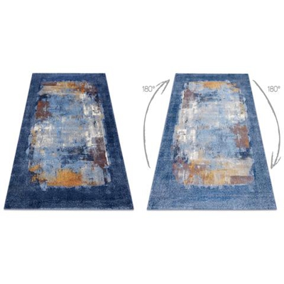 Tappeto Soft 6148 T73 56 Blu Scuro / Blu Toni Blu 160x230 Cm