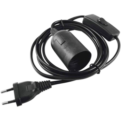 Eurolite 51100666 Portalampada E27 230 V 60 W con spina europea, con interruttore a bilanciere precio