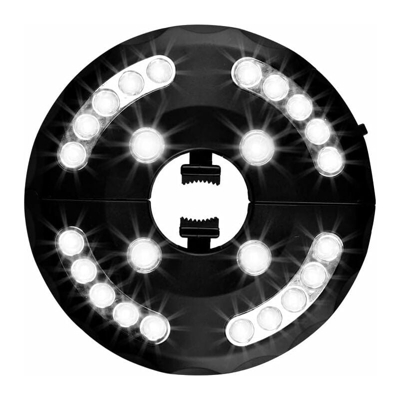 Luce per ombrellone da giardino luce per ombrellone da giardino, 24 LED, 3 modelli di illuminazione, luce per ombrellone da giardino, giardino,