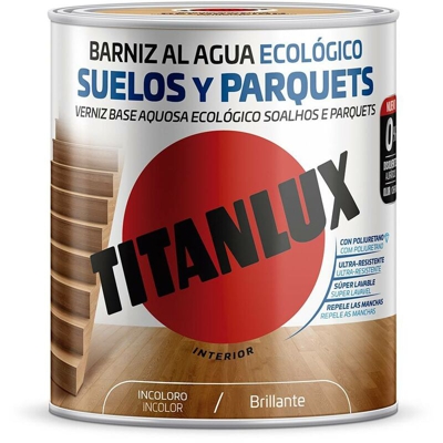 Vernice all'acqua Ecological Floors and Parquets Brilliant Titanlux | 2.5 L