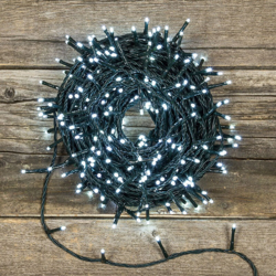 Luci di natale catena da 480 led 3 mm luce fredda con trasformatore per esterno en oferta