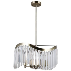 Pendente Stilizzato Pendente Bronzo Antico 6 Luci, E14 precio