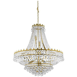 Lampadario A 13 Luci Finitura Oro, Attacco E14 en oferta