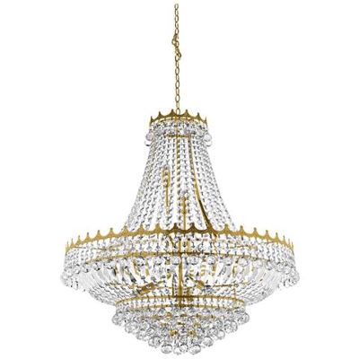 Lampadario A 13 Luci Finitura Oro, Attacco E14