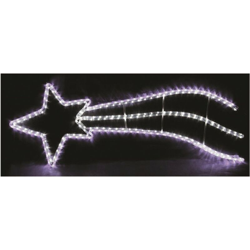 Decorazioni luci di natale stella cometa led+flash 160x55h bianco caldo - Gtr características