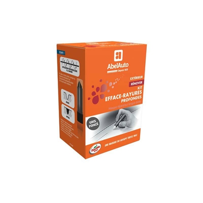 LEDLUX A058418 ABEL Auto Kit Rimuovi Elimina Cancella Graffi Profondi Colore Argento Grigio Scuro Per Auto Moto Pasta Abrasiva 50 ml Panno Microfibra