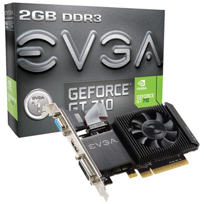 GeForce GT 710 2GB GDDR3 Pci-E 1x HDMI / 1x DVI-D / 1x VGA 02G-P3-2713-KR