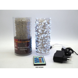 500 Luci Led Bianco Freddo 50Mt Con Telecomando Addobbi Natale Deco precio