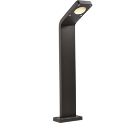 Lampione LED 9W inclinato alluminio paletto luce giardino 3000K IP54 230V 65cm en oferta