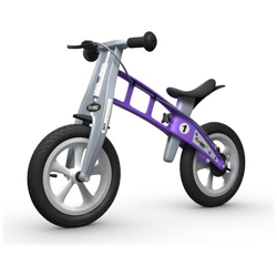 Bicicletta Bimbo Bimba Senza Pedali In Composito A Iniezione Freno Anteriore Al Manubrio First Bike Street Viola en oferta