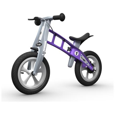 Bicicletta Bimbo Bimba Senza Pedali In Composito A Iniezione Freno Anteriore Al Manubrio First Bike Street Viola