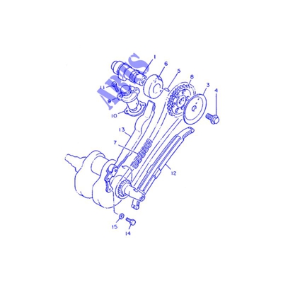 22U-12.241-00 - ferma catena Manuale 2 - BUTCH 500 87-98 - Yamaha