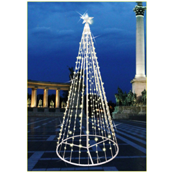 Albero Lum.3D C/Stella 576Led Fredda Cm80X200 características