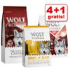 4 + 1 gratis! 5 x 1 kg Wolf of Wilderness misto - 5 varianti Adult: Agnello, Anatra, Cinghiale, Cervo, Salmone precio