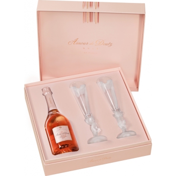 CHAMPAGNE DEUTZ - AMOUR DE DEUTZ ROSE 2009 - COFANETTO REGALO 2 FLUTE