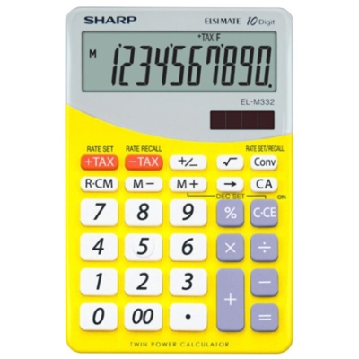 EL-M332 calcolatrice Desktop Calcolatrice finanziaria Giallo - Sharp