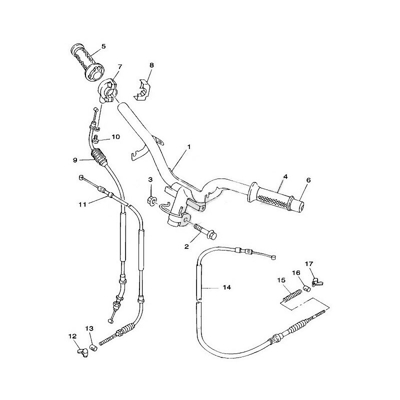 4Kx-F6341-00 cavo freno prima Cygnus 125 '94 / 98 - Yamaha