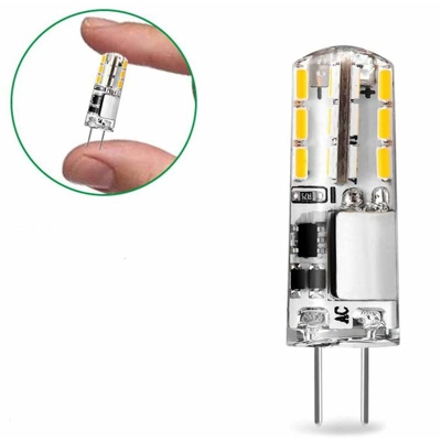 Lampadina led 24 smd attacco G4 a spillo 3014 luce naturale 24D mini lampadina