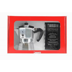 Caffettiera Moka Da 3 Tazze + 250 Grammi Caffe Bialetti Intenso Pra 413432 características