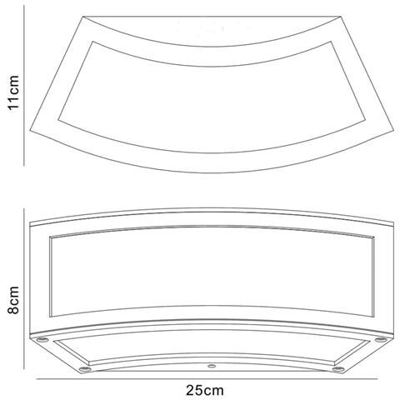 Applique Filo E27 1 Luce E27, Cromo Lucido, Acrilico Bianco