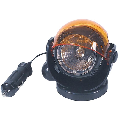 Luce Spotlight 12V Con Base Magnetica Cavo Estraibile Attacco Accendisigari