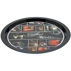 Casa Collection - Vassoio in Latta Tondo Cm 32 Decorazione Caffe' precio