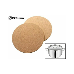 Sunlux - SET 2 SOTTOPENTOLA POGGIA PENTOLA IN SUGHERO DIAMETRO 220 mm SPESSORE 10 mm en oferta