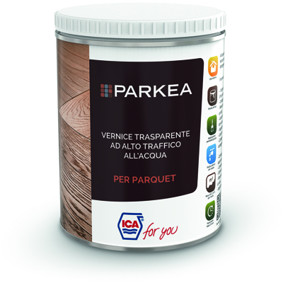 Ica For You - Vernice Trasparente ad Alto Traffico all'Acqua-EXTRA-OPACO-750 ml - Extra Opaco