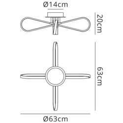 Plafoniera A Filo 40w Led 3000k, 3500lm, Cromo Lucido, Acrilico Satinato precio