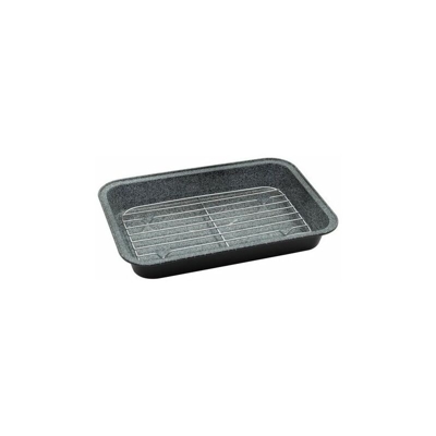 Rostiera con Griglia 30X20 in Carbon Steel-Acciaio