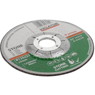 Varo - 6 DISCO SMERIGLIATRICE MM 125 SPESSORE MM 3 TAGLIO CEMENTO MATTONI TEGOLE