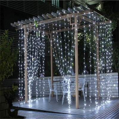 Tenda luminosa di natale 440 maxi led + flash bianco freddo 125x500 prolungabile - Gtr