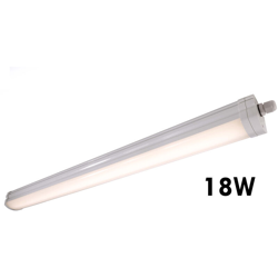 Plafoniera neon LED 18W lampada modulare soffitto luce cantina IP65 4000K 65cm características