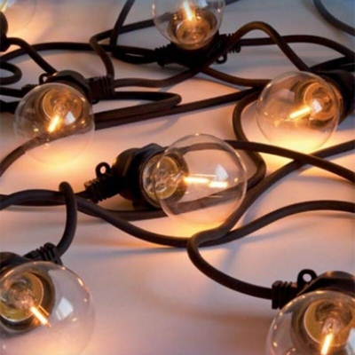 Filo 12 portalampade E27 per lampadine led 230v esterno 9 metri 600W