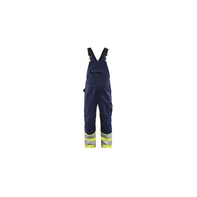 266218008933C44 - Salopette High Vis, taglia C44, colore: Blu marino/Giallo - Blaklader