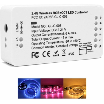 B&s - Centralina controllo luci LED RGB CCT 2.4G wireless controller strisce GL-C-008