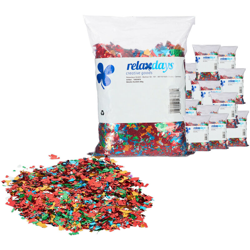 Set 100 Sacchetti Coriandoli Colorati Metallizzati Da 280 g, Luccicanti E Brillanti, Per Compleanni, Feste, Carnevale en oferta