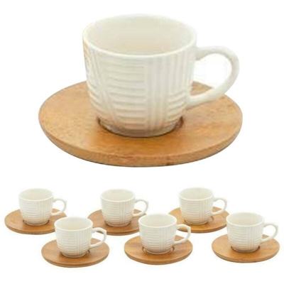 Confezione 6 Tazzine da Caffe' con Piattino Scottish