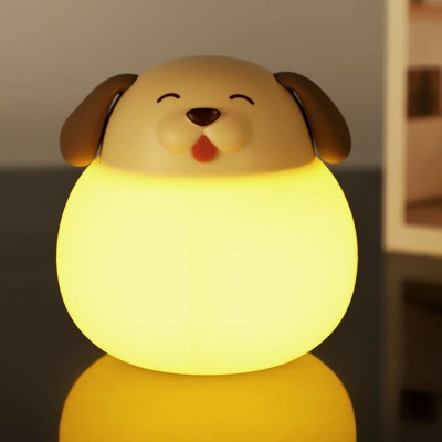 Luce notturna a LED per neonati, camera dei bambini, camera da letto, soggiorno, campeggio (cane marrone) - Litzee