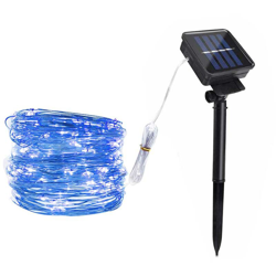 Solare LED Natale Lanterna decorativa Filo di rame Stella String Light String,Blu 8 funzioni 1 metri 1 luci - Blu 8 funzioni 1 metri 1 luci características