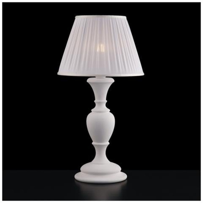 Lume Barocco Como In Legno E Pasta Di Legno Bianco Shabby