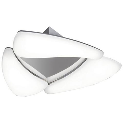 Filo Incasso A Soffitto 18w Led 3000k, 1620lm, Cromo Lucido, Acrilico Satinato