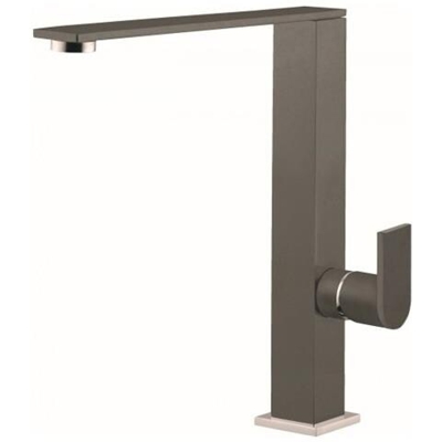 Miscelatore Monocomando con canna girevole Flat 21x25 cm Keratek Plus Dove Grey 93