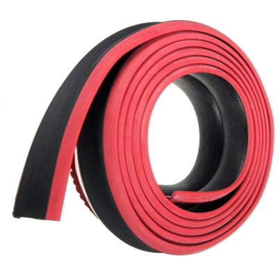 Striscia decorativa 2''x98 '' Protezione paraurti anteriore Nero Rosso