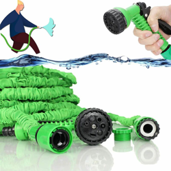 Tubo da Giardino, 15M / 50FT Tubo flessibile da giardino Tubo Acqua Estensibile Tubo Irrigazione Estensibile con pistola 7 funzioni getti acqua, per en oferta