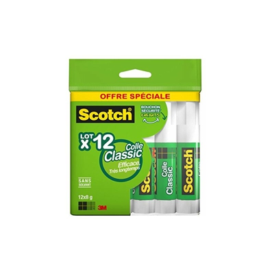 Scotch???Colla stick economica Lotto da 12 12 pezzi